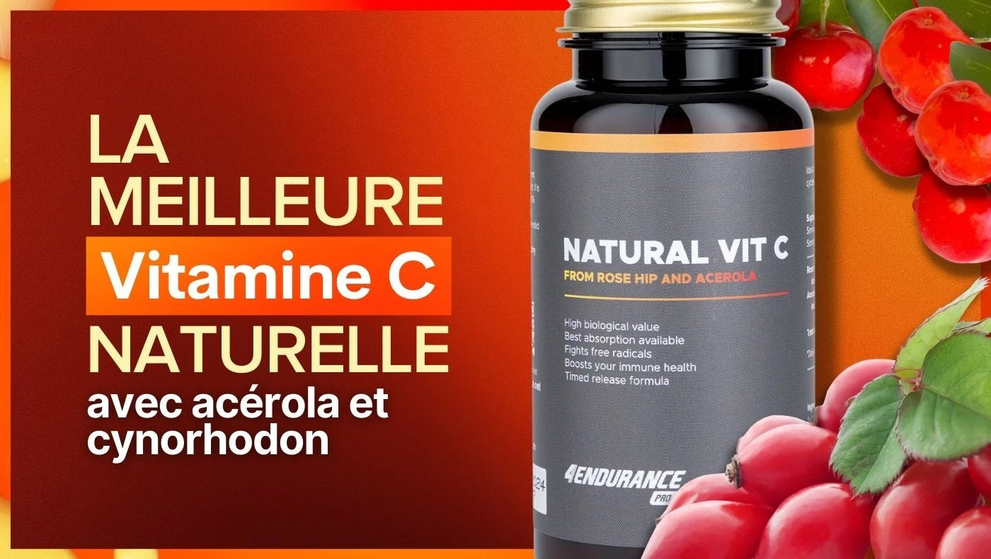 La meilleure vitamine C naturelle avec acérola et cynorhodon