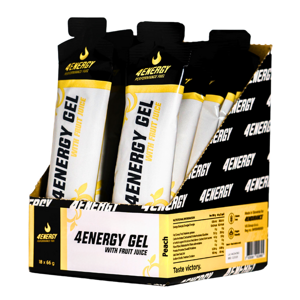 4Energy Gel est un gel isotonique qui fournit une source rapide d'énergie, prévient les crampes musculaires et ne nécessite pas d'eau, grâce au jus de fruit naturel.