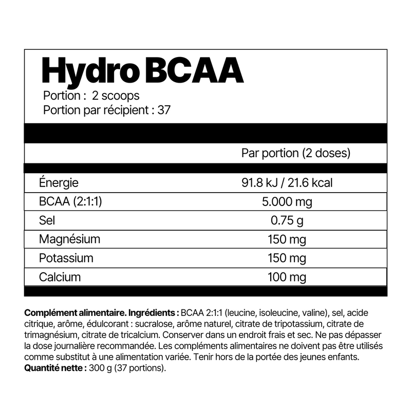 4Energy_Hydro_BCAA_Hydratation_optimale