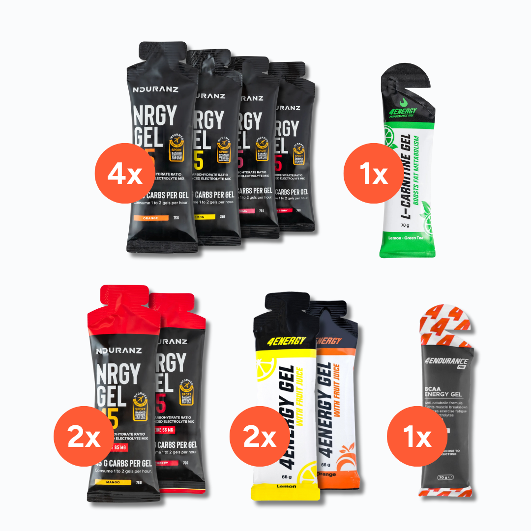 Assortiment de gels énergétiques