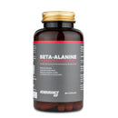 4Endurance Pro Beta-alanine - 60 gélules, flacon blanc avec bouchon noir et étiquette mise en évidence en rouge sur fond blanc.