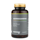 4Endurance Pro Ashwagandha - 90 gélules saveur Ashwagandha, flacon ambre foncé avec bouchon à vis doré sur fond blanc.