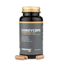 4Endurance Pro Cordyceps - 60 gélules, flacon noir avec bouchon doré et étiquette présentant les bienfaits sur l’endurance et l’énergie.