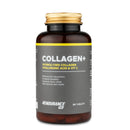 4Endurance Pro Collagen+ - 90 comprimés Collagen+, flacon brun avec bouchon doré, étiquette blanche avec bande jaune sur fond blanc.