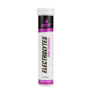 4Energy Electrolytes - 20 comprimés effervescents saveur fruit de la passion, tube avec marquage violet et noir sur fond blanc.