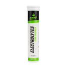 4Energy Electrolytes - 20 comprimés effervescents saveur pomme, tube blanc avec texte noir et vert sur fond blanc.