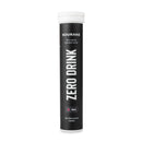 Nduranz Zero Drink - 20 comprimés effervescents saveur fruits des bois, tube cylindrique noir avec bouchon à vis blanc sur fond blanc.