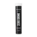 Nduranz Zero Drink - 20 comprimés effervescents saveur pamplemousse rose, tube cylindrique noir avec bouchon à vis sur fond blanc.