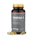 4Endurance Pro Omega‑3 - 60 capsules molles, flacon marron foncé avec bouchon jaune et étiquette orange et blanche sur fond blanc.