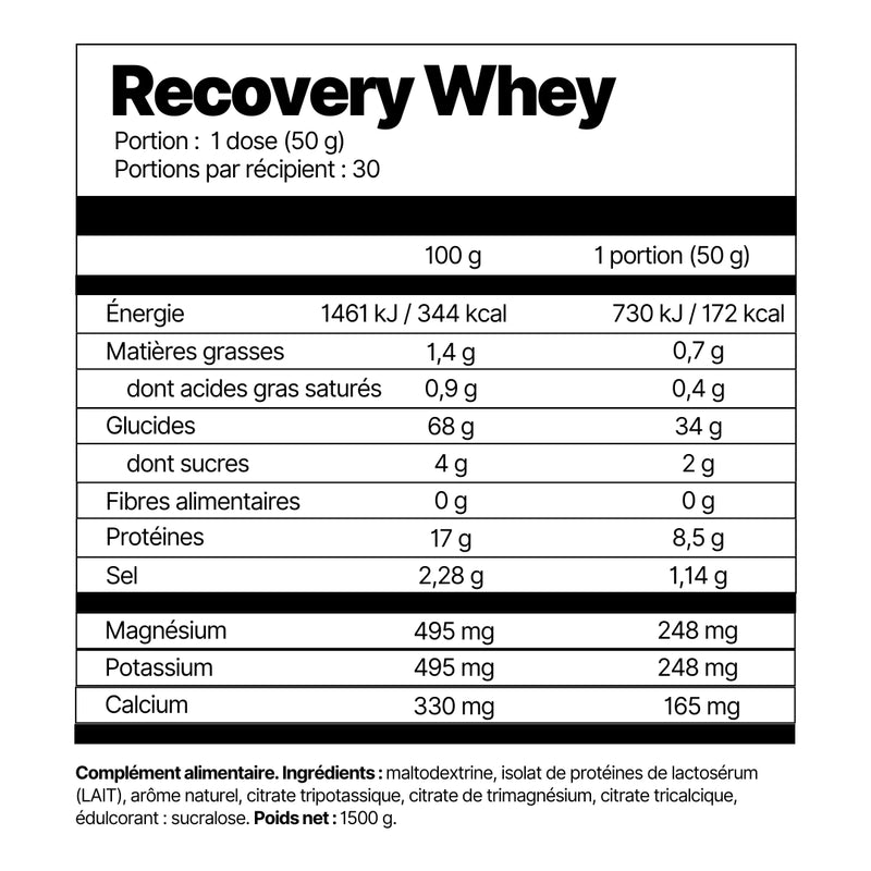 Recovery Whey Formula