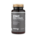 4Endurance Pro Zinc Chelate (bisglycinate) - 60 gélules, flacon marron avec bouchon doré et étiquette grise sur fond blanc.