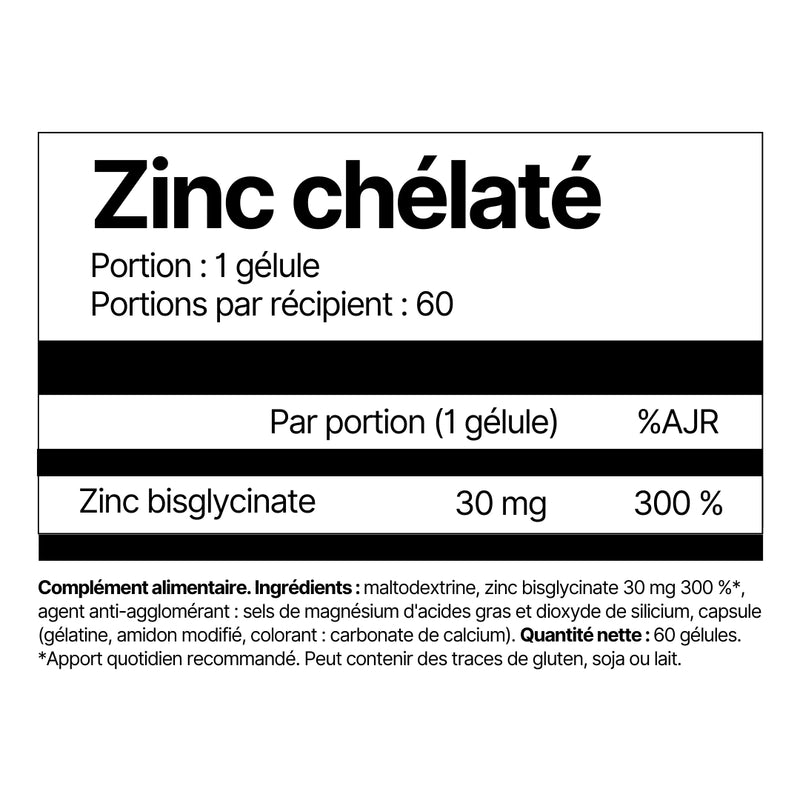 Zinc chélaté (bisglycinate)